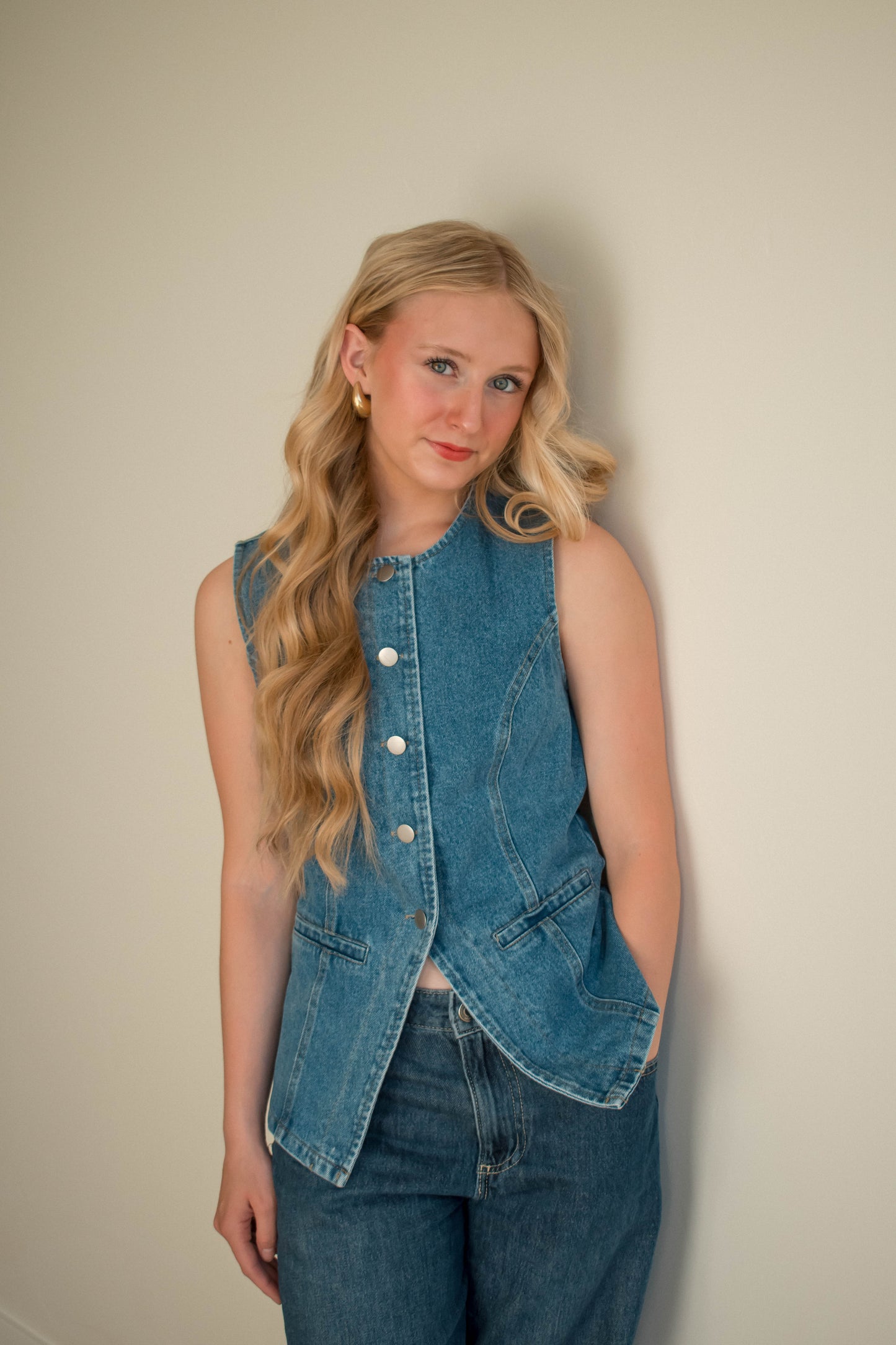 Opaline Denim Vest